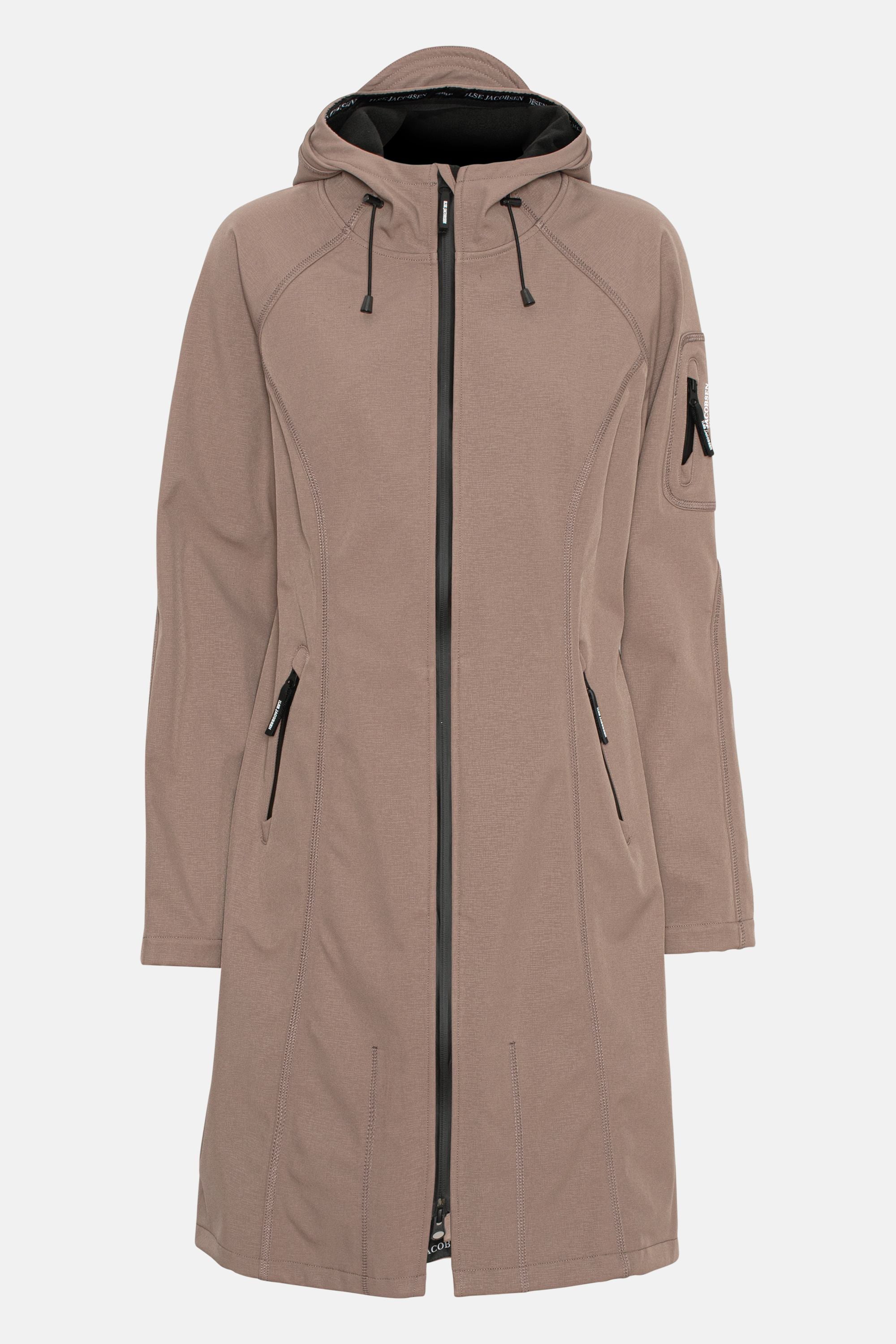 Long Softshell Raincoat - Old Lavender